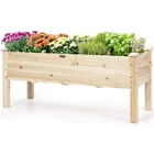 Costway Raised Garden Bed Elevated Wooden Planter Box New. Price: $59.99.