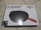 Chefs Basics Select 10.25" Pre-seasoned Cast Iron Skillet & Silicone Mitten Set New. Price: $18.00.