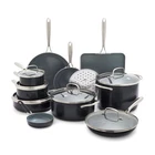 Greenpan 17 Piece Nonstick Swift Cookware Set, Ceramic Pfas-free Pots & Pans New. Price: $301.57.