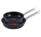 T-fal Cook & Strain Non-stick 2 Piece Set, 10 Inch And 11.5 New. Price: $46.87.