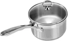 SLIN35-162 Induction 21 Steel Sauce Pan With Glass Tempered Lid (2-QUART) New. Price: $433.28.