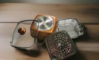 Moss & Stone Copper 4 Piece Set Chef Cookware 9.5 Induction Used. Price: $28.00.