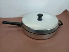 Mirro Frying Pan With Lid 54221-1330 Aluminum 12" Nonstick Used. Price: $19.99.