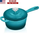 Enameled Cast Iron Saucepan Non-stick Heavy Duty Cooking Pot All Stovetops New. Price: $45.58.