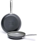 Chatham Hard Anodized Healthy Ceramic Nonstick 8" And 10" Frying Pan Skillet Set New. Price: $134.99.