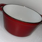 Brylanehome Cast Iron Pot Red No Lid Two Handles See Pics /71M Used. Price: $17.25.