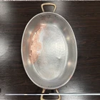 Is - Ruffoni Hammered Copper Oval Roasting Pan Faded Inner Layer Used. Price: $140.00.