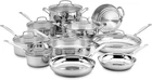 Cuisinart 17-PIECE Stainless Steel Cookware Set, Chef's Classic Collection New. Price: $251.65.