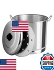 Vasconia 32-QT Aluminum Steamer Pot W/ Tray & Lid For Most Stoves New. Price: $74.66.