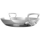 Mauviel M'elite Hammered 5-PLY Paella Pan Cast Stainless Steel Handles, 13.8-IN New. Price: $315.00.