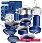 Granitestone Ceraluxe 20 Pc Ceramic Cookware Set Nonstick, Complete Pots And Pan New. Price: $303.29.