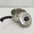 Saladmaster T304S Stainless Steel 8 Sauce Pan Pot With Vapo Lid Qt Vtg Used. Price: $44.95.