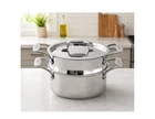 All-clad D5 Stainless-steel Steamer Multipot, 3-QT/ Color Silver, Brand New. Price: $214.99.