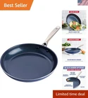 Durable 12-INCH Blue Ceramic Frying Pan Dishwasher & Oven Safe Toxin-free New. Price: $52.99.