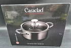 Caraclad/hex Ellevated Nonstick Stainless/aluminum 4QT Dutch Oven /glass Lid New. Price: $42.99.