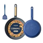 Pan Frying Skillet 9.5 11 Nonstick Pfoa Free Blue Carote Ceramic Heat Resistant New. Price: $74.99.