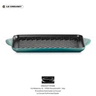 Le Creuset Rectangular Grill Tradition In Cast Iron 32 Cm - Riviera Blue New. Price: $145.89.