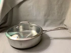 Zwilling J.a. Henckels 10" 3 Ply 18/10 Stainless Steel Skillet Pan W/ Glass Lid Used. Price: $49.99.