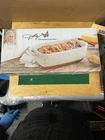 Dolly Parton Collection 1.79QT Stoneware Speckled Loaf Pan TTU-06590 In Box. Price: $25.00.