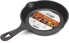 Commercial Chef 6.5 Inch Cast Iron Skillet, Black New. Price: $24.29.