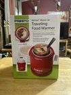 New Presto Nomad Electric Traveling Food Mason Jar Lunch Warmer 06015 Red U-15E. Price: $29.99.