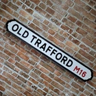 Old Trafford Sign Wooden Faux Cast Iron Effect Manchester United Street New. Price: $42.14.