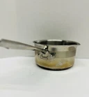Emeril 1.5 Qt Saucepan Dual Spout Pot Stainless Steel No Lid Used. Price: $29.99.