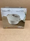 Carote Enameled Cast Iron Dutch Oven Pot With Lid, 4 Qt, White New. Price: $99.95.