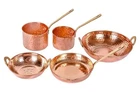 Indian Copper Cookware Set 5 Piece ( Sauce Pan Kadhai Fry New. Price: $264.99.