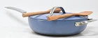 Tramontina 5-QUART All-in-one Ceramic Non-stick Pan, Cold Forged Aluminium Blue Used. Price: $39.95.