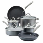 Circulon Elementum 10-PC. Hard-anodized Nonstick Cookware Set, Silver New. Price: $350.98.