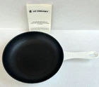 Creuset Enameled Cast Iron Shallow Fry Pan Skillet Non-stick 8 Inch White New. Price: $79.95.