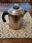 Farberware Vintage Metal Coffee Pot 4-8 Cup Complete QQQ-17C Model Stove Top Used. Price: $24.00.