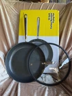 Misen Box Carbon Nonstick 12 Frying Pan Nitrided Tri-ply + Lid Used. Price: $85.00.