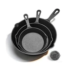 Wangyuanji Cast Iron Skillet Set 3-PIECE (6/8/10 Inch) Uncoated R... Fast Ship New. Price: $60.70.