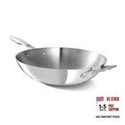 Calphalon Premier Polished 5-PLY Cookware W/turbo Heat 13" Wok Stainless Steel New. Price: $176.99.