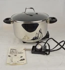 Ultrex Stainless Steel 6QT Electric Cooking Stock Pot 07909 W/ Lid & Adapter Used. Price: $95.00.