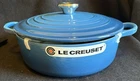 Creuset Cast Iron #24 3.5 Qt Sauteuse Oven Casserole Marseille Blue New. Price: $229.99.