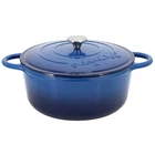 Megachef 6.35 Quart Round Enameled Cast Iron Dutch Oven With Self Basting Lid New. Price: $70.58.