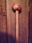 Walking Stick Large Egg Shaped Knob Handle For Hands Rubber Tip Usa Made New. Price: $34.19.