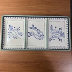 Villeroy & Boch Porcelain Switch 3 Hand Painted Blue Bird Floral Relish Tray Used. Price: $99.99.