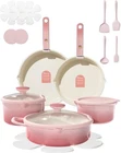 Carote 20PCS Titanium Cookware Set, Pots And Pans Non Stick, Kitchen Cooking New. Price: $144.48.