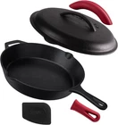 Cuisinel Cast Iron Skillet With Lid 12"-INCH 12, + New. Price: $87.41.