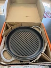 Le Creuset Multi-function 3.5-QT Cast Iron Braiser Oyster Nib New. Price: $202.50.