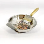 David Burke Auro 8" Stainless Steel Frying Pan Skillet Gold Handle Silver & New. Price: $38.49.