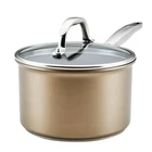 Anolon Ascend 3QT Hard Anodized Nonstick Covered Saucepan Bronze -premium W/ Lid New. Price: $62.95.