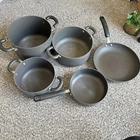 Circulon Premier Professional 5-PIECE Non-stick Cookware Set Anodized Aluminum Used. Price: $85.00.