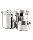 All Clad Simply Strain 12 Qt Stainless Steel Multi-pot Used. Price: $99.99.