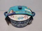 Pioneer Woman Fancy Flourish Mini Cocotte With Lid 16 Oz 4.5 New Other. Price: $15.99.