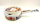 Royal Crown Porcelain Ovenware Spouted Sauce Pan With Lid & Handle, Paradise Used. Price: $36.85.